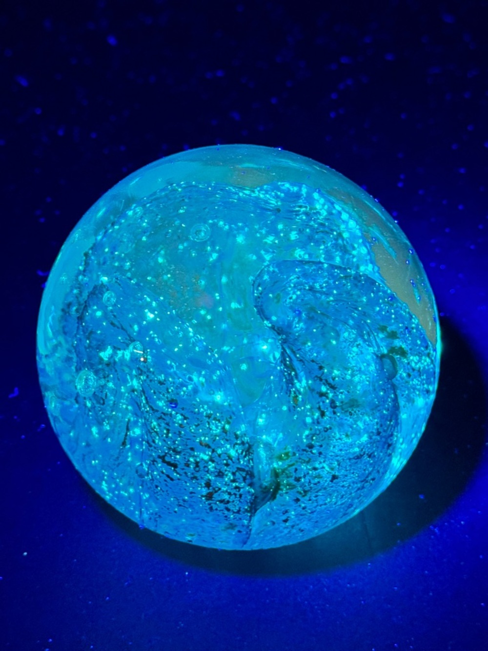 Art Glass Signed paperweight - artist signed